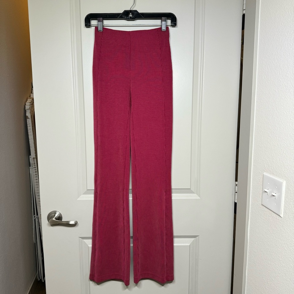 lululemon Brushed Softstreme Ribbed Zip Flared Pant 32.5"